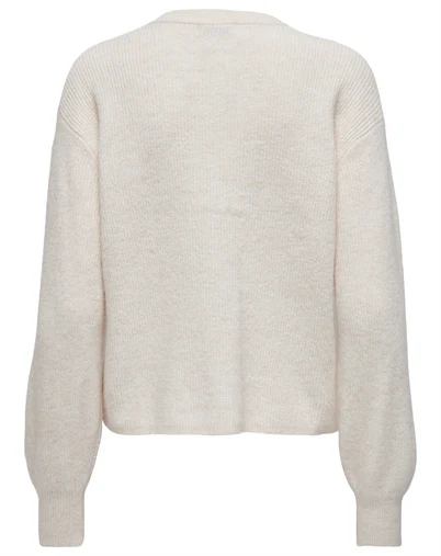 JDY - JDYLumi Life Button Cardigan - Birch/ Melange